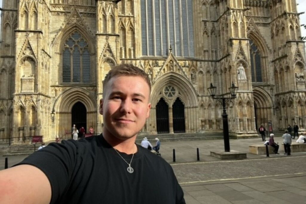 Selfie in front of York Minster