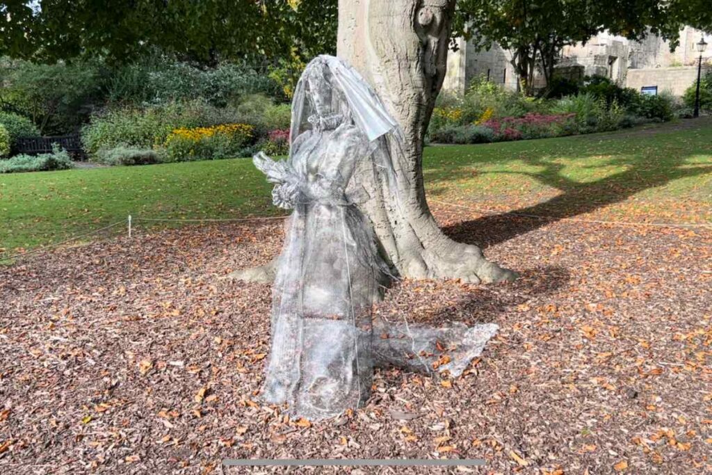 Bride in Museum Garden York