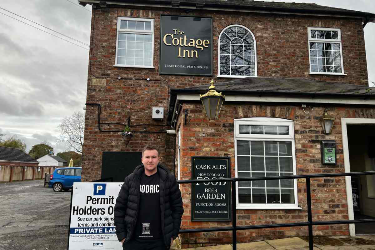 Me outside the Cottage Inn Haxby