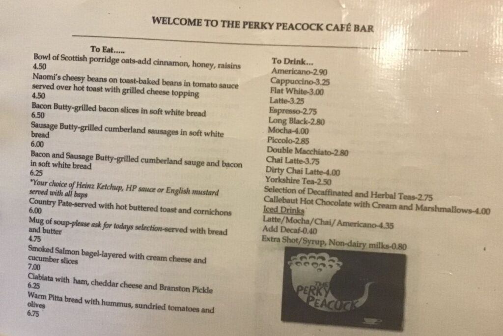 Perky Peacock York pricing