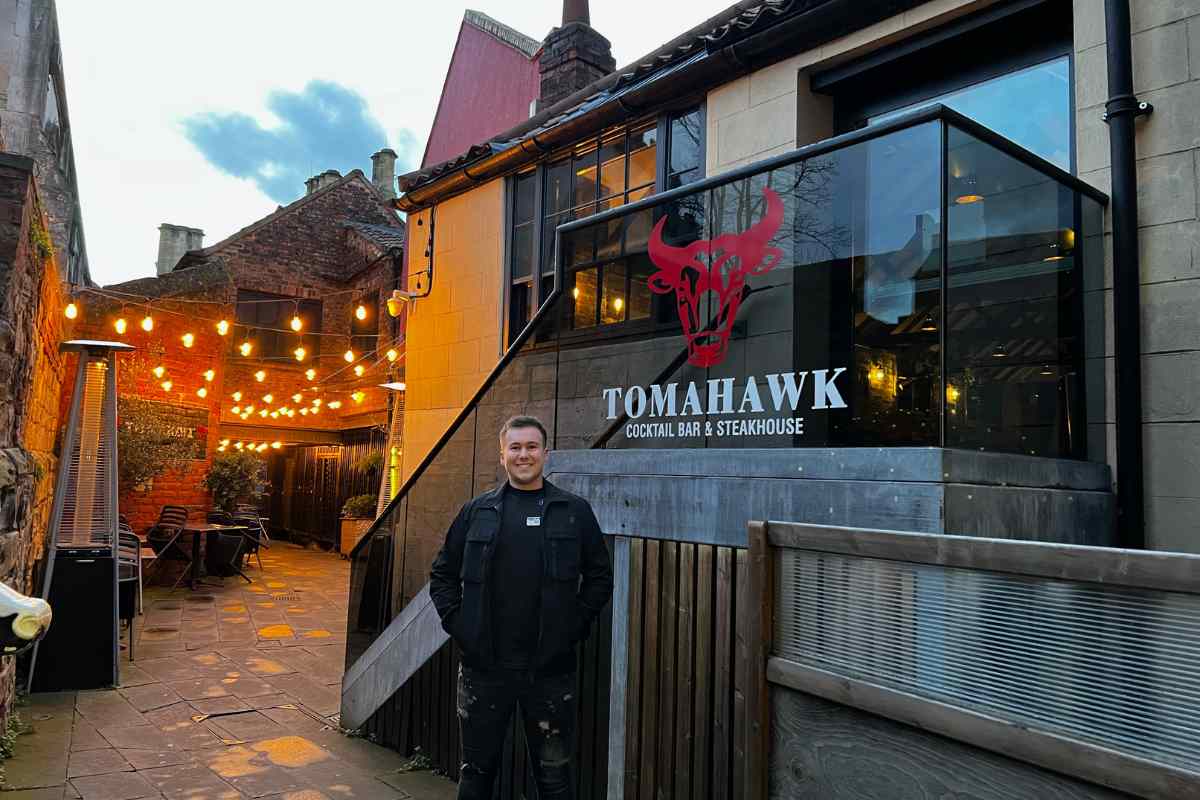 Me Standing Outside Tomahawk Steakhouse York