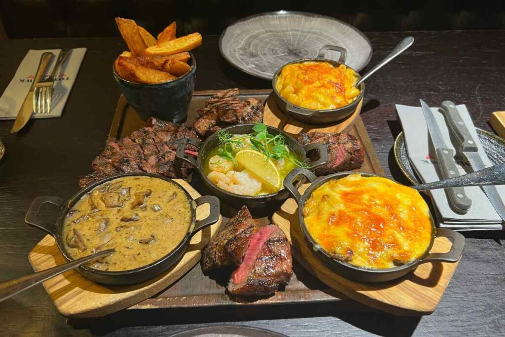 Sharing Board at Tomahawk Steakhouse A lavish spread of savory delights