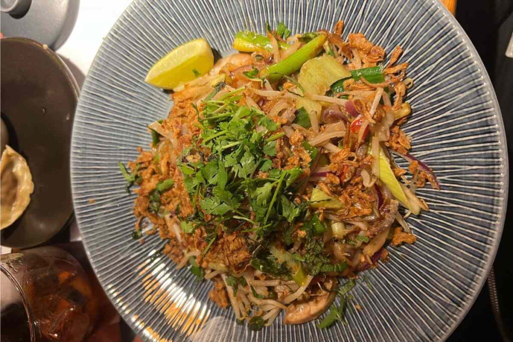 Chicken & Prawns Pad Thai at Wagamama York