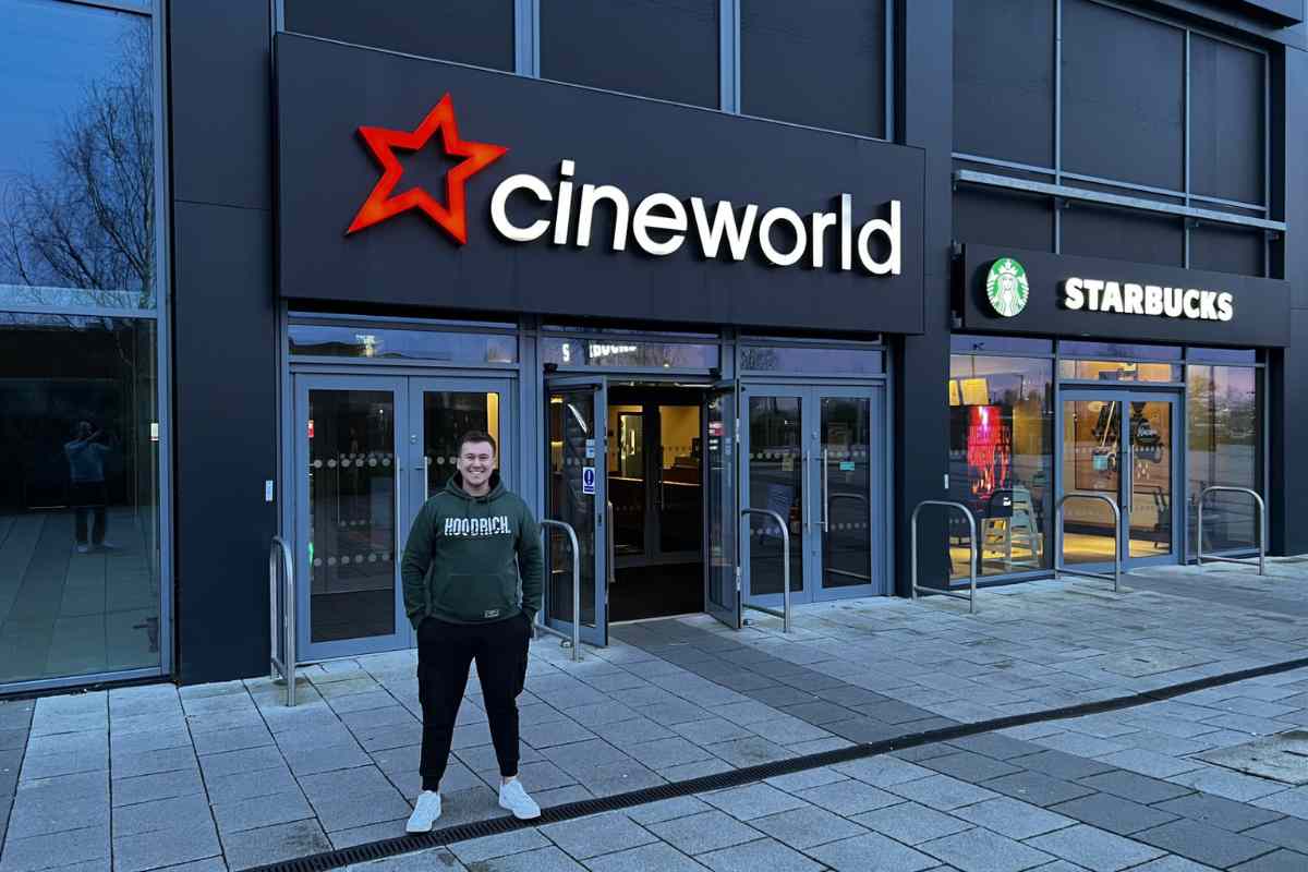 Me Outside Cineworld Vanguard York entrance