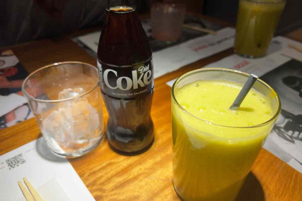 Delicious Tropical Juice and Diet Coke Wagamama York