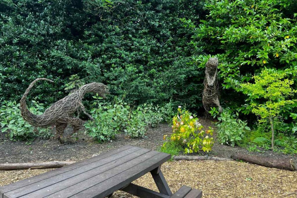 Walking near Jurassic Park Sculptures - Homestead Park York