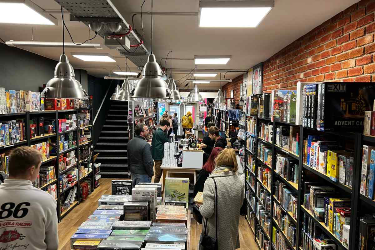 Inside Travelling Man Shop in York